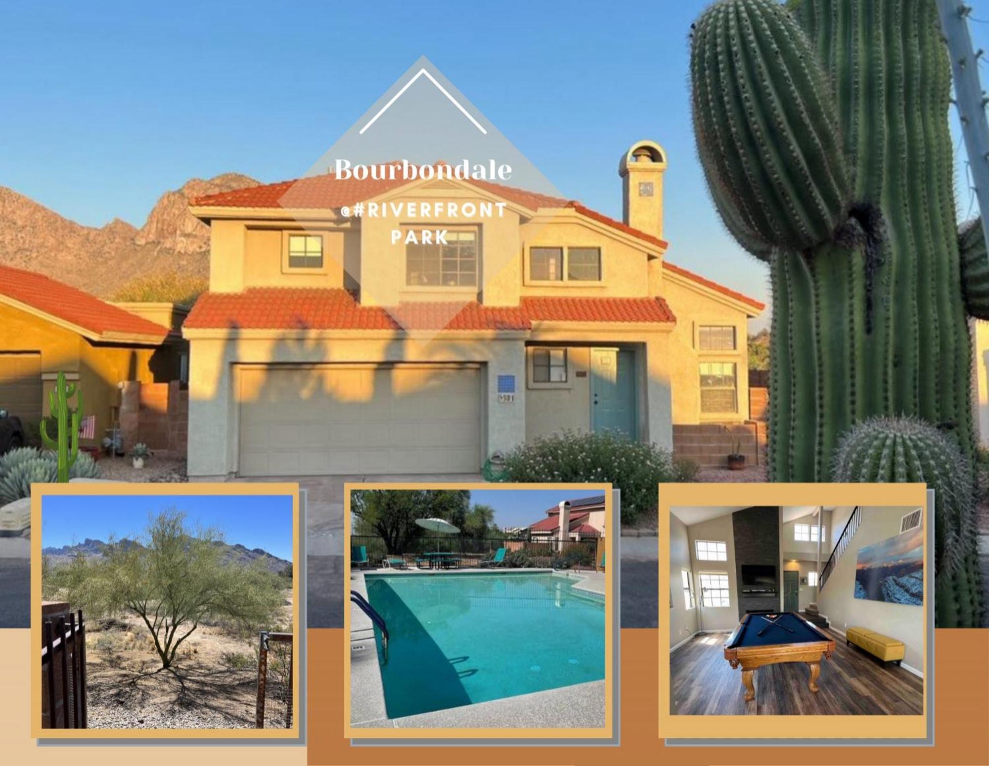 Private Home - Billiards, Mountain Views, Private Desert Access, Hoa Pool & Spa, Bbq, At Lambert Park - Bourbondale Tucson Eksteriør bilde